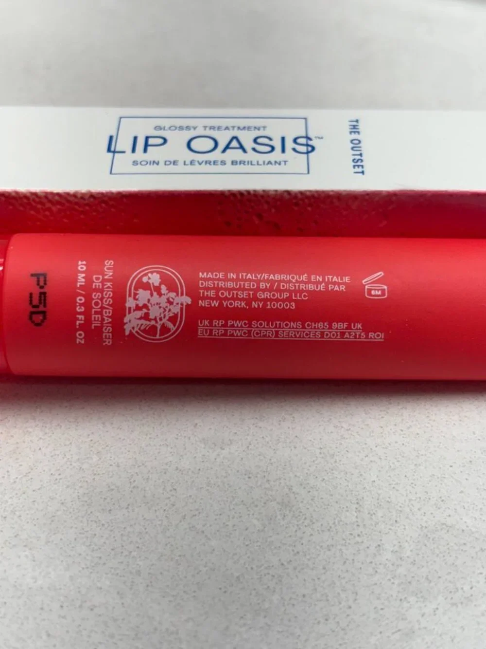 BNIB The Outset Lip Oasis Glossy Treatment Sun Kiss Hydrating Plumping Full Size